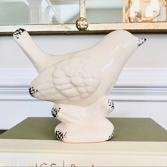 New French Country Ceramic Bird Decor - Picture 2 of 5